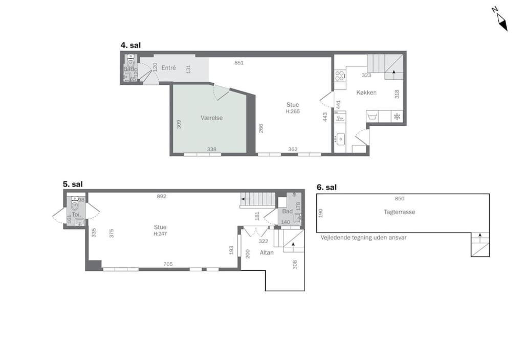 קופנהגן Central Penthouse Apartment With Rooftop Terrace מראה חיצוני תמונה